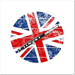 Piccolo UK Flag Britain Piccoloist British Musician Posters and Art